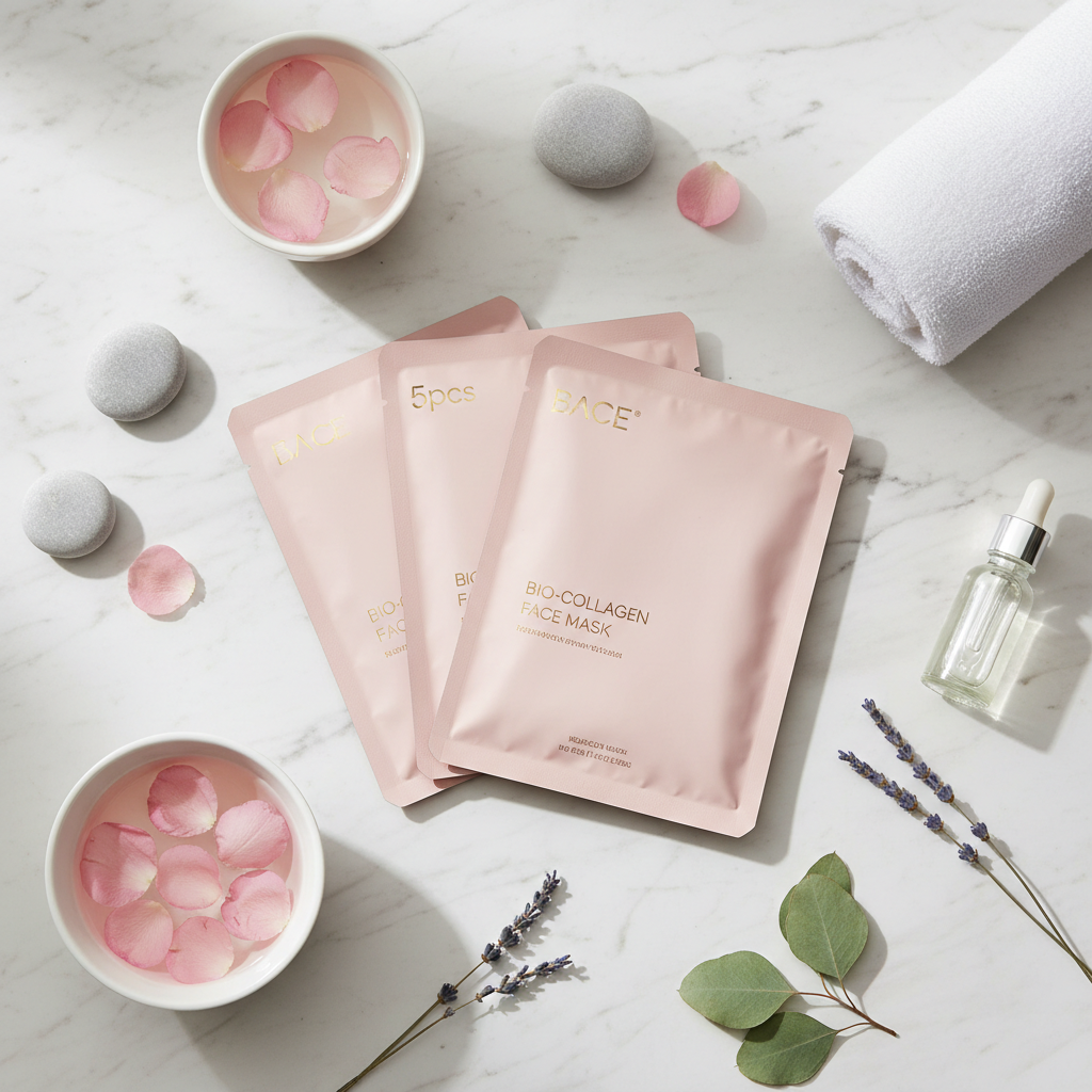 5-pack bio-collageen masker lifestyle