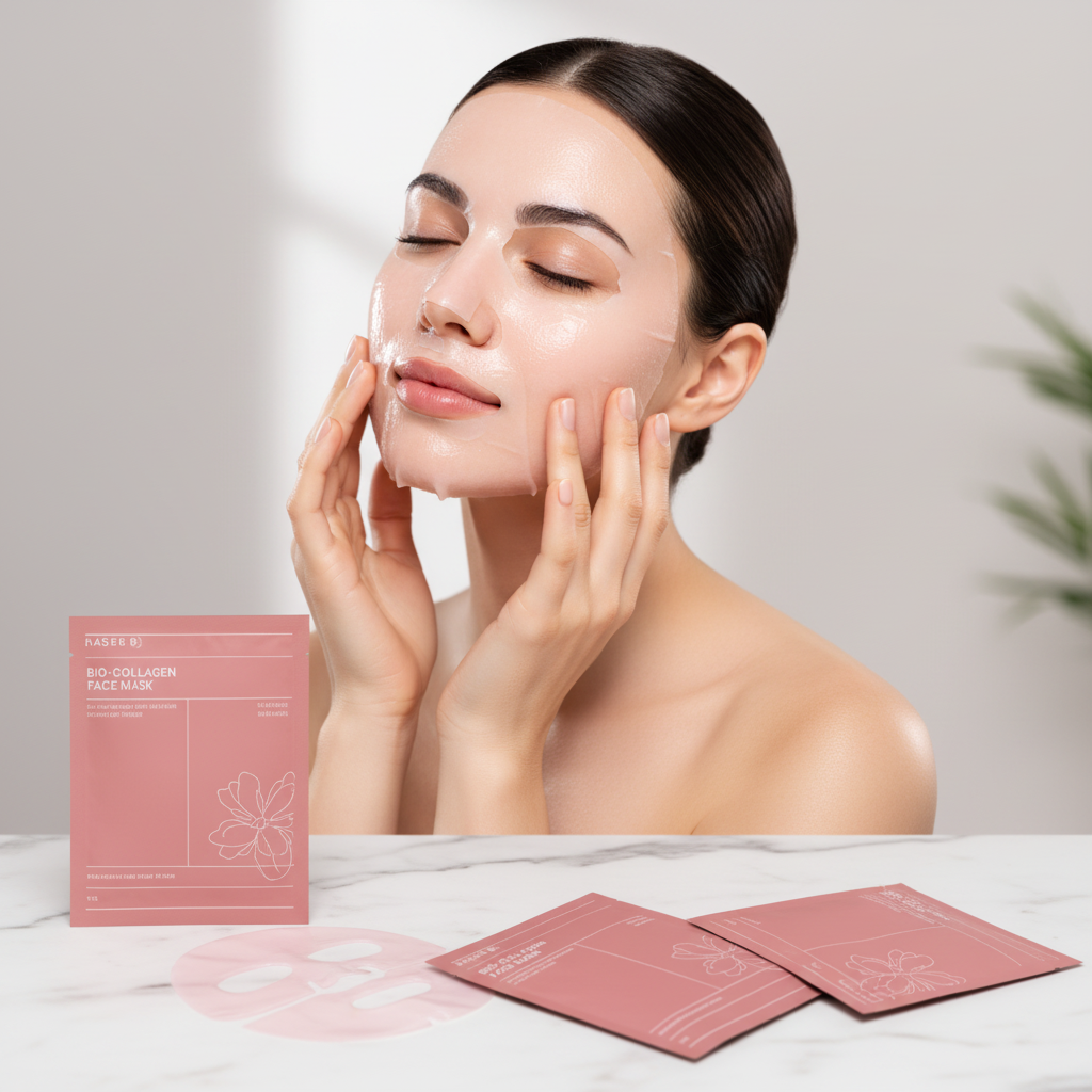 Bio-collageen gezichtsmasker lifestyle