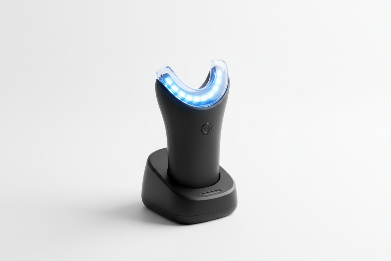 Black LED teeth whitening device