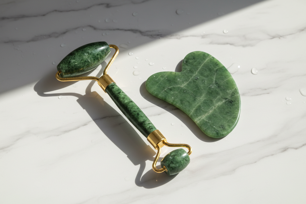 Groene Jade Roller + Gua Sha