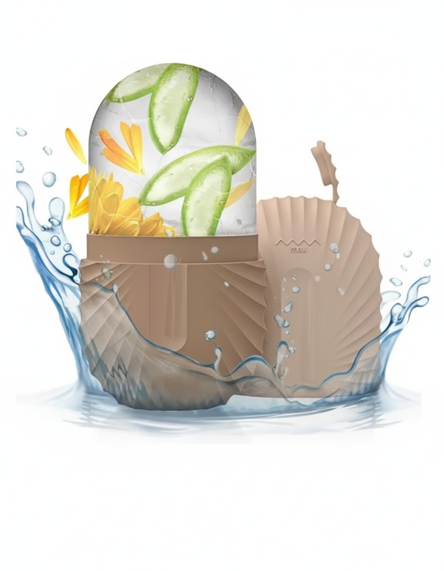 Ice Face Roller Cucumber Yellow Flower Brown HQ