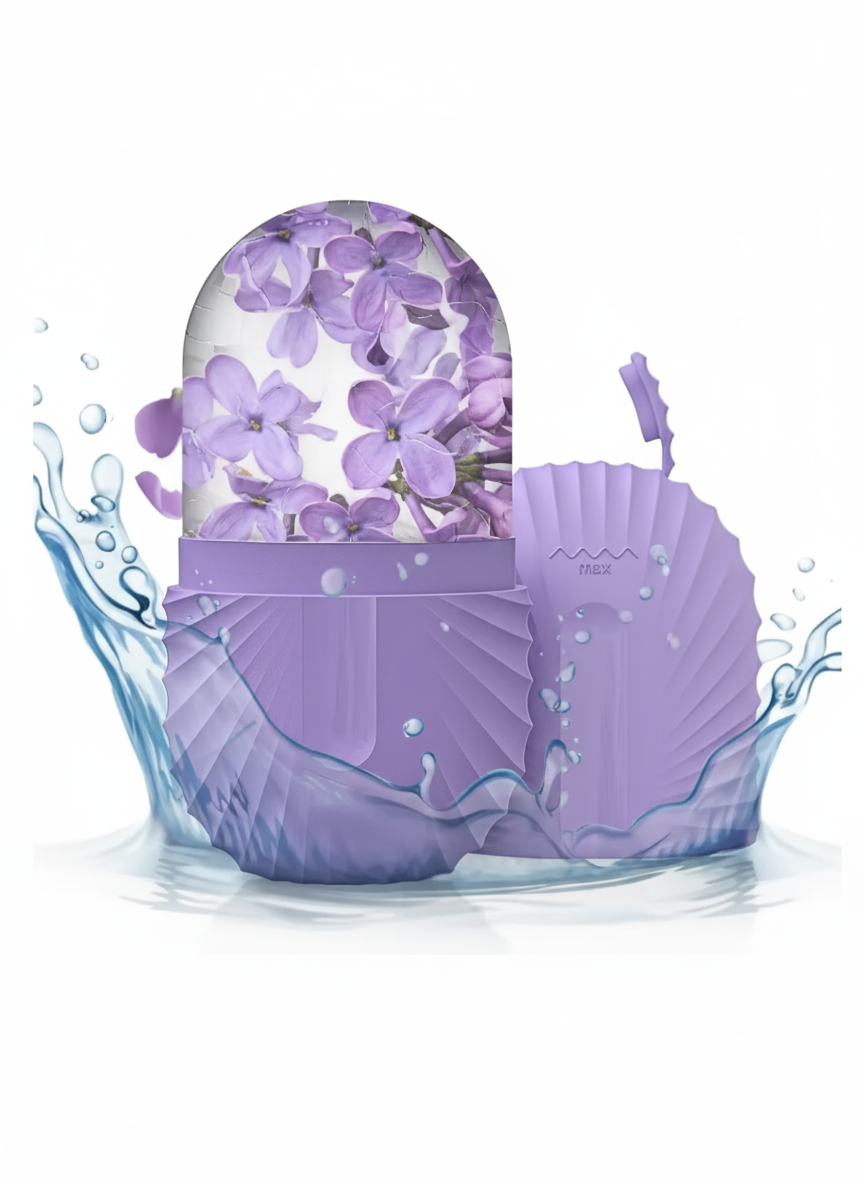 Ice Face Roller Purple Flowers HQ