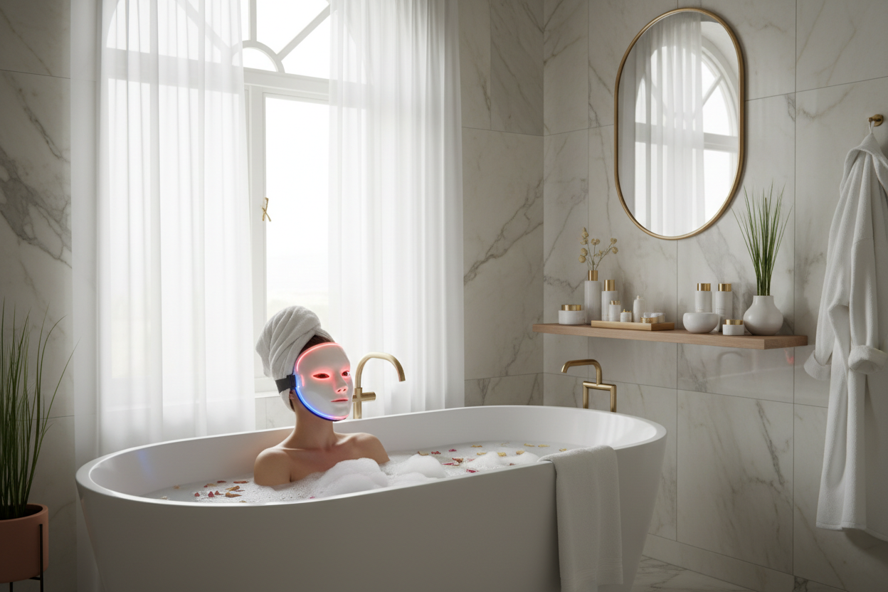 LED Lichttherapie Masker