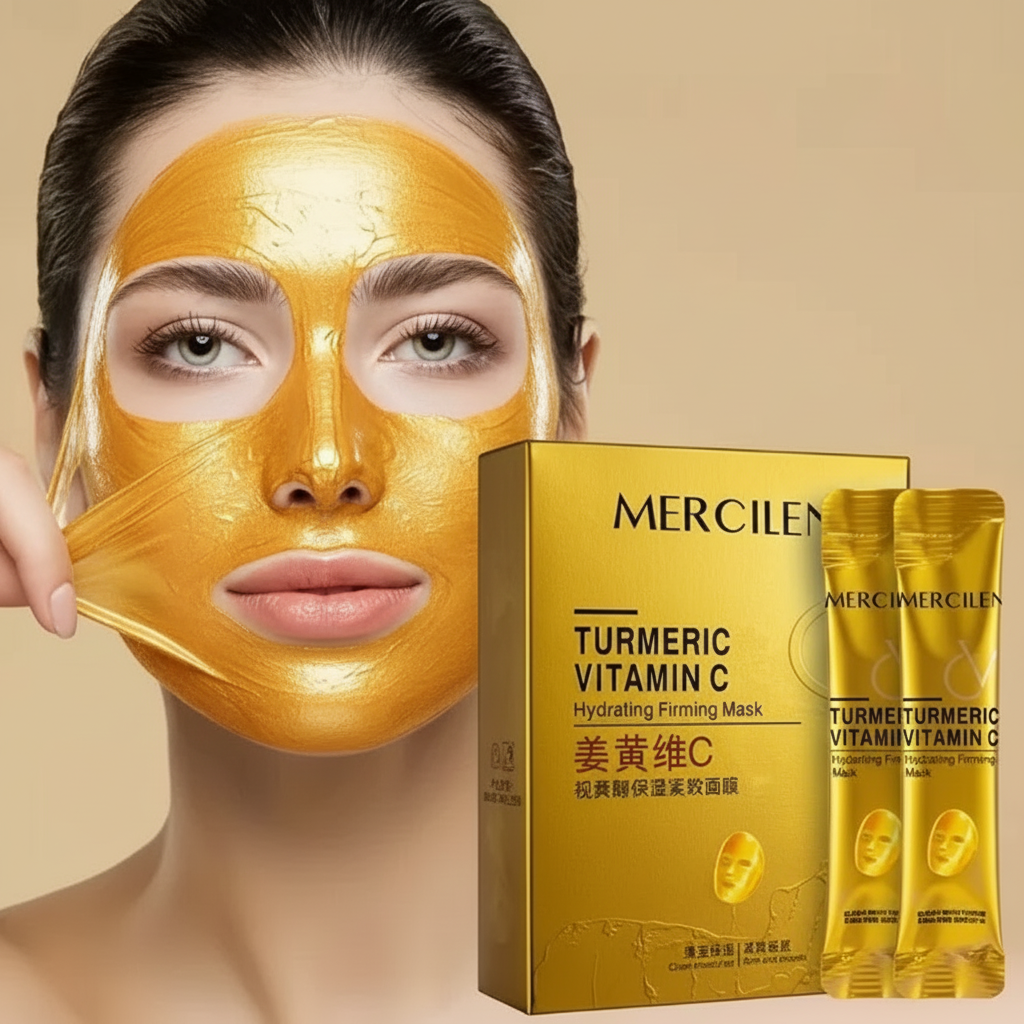 MERCILEN Turmeric Vitamin C Masker - Hoofdproductfoto
