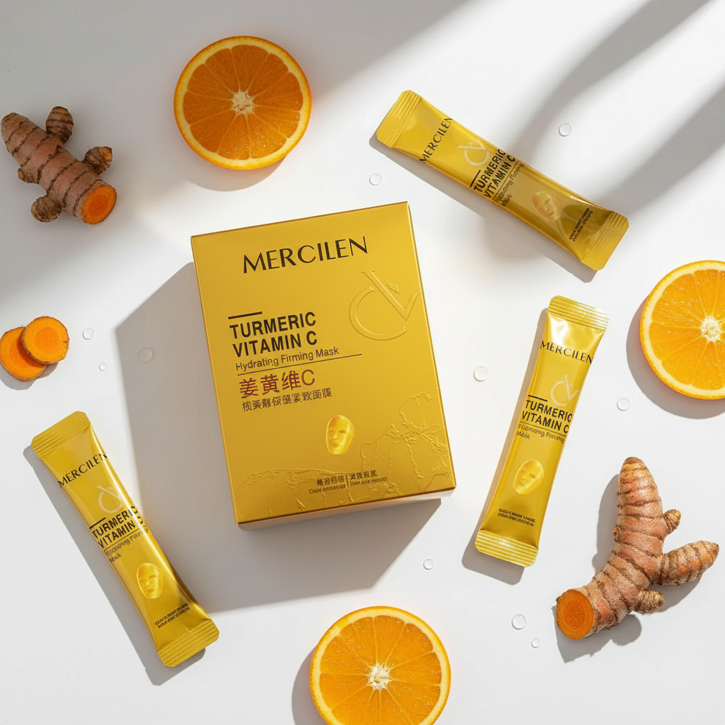 MERCILEN Turmeric Vitamin C Masker - Productfoto